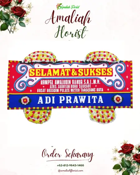 Papan Bunga Ucapan Selamat Bima